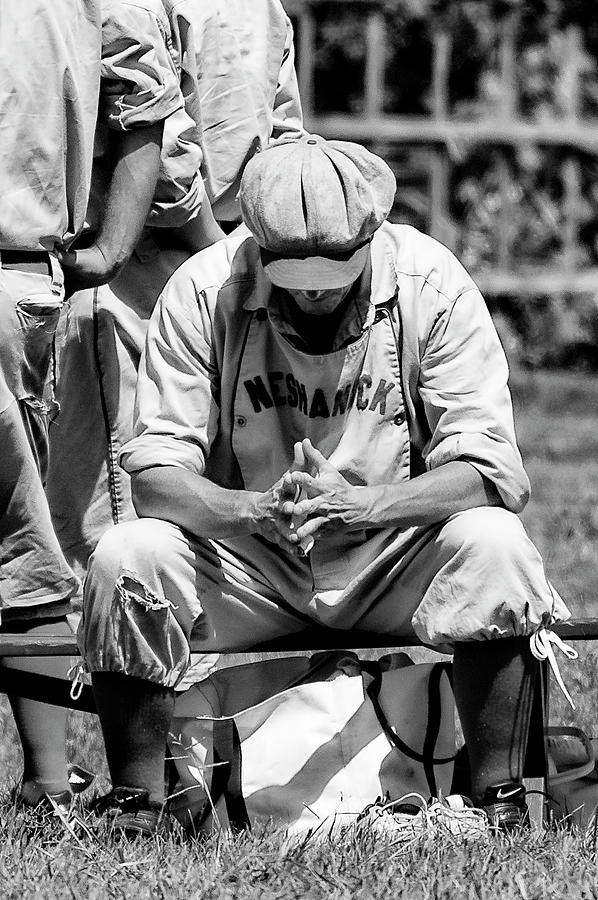 Pondering Pitcher #2 BW Photograph by Ginger Stein