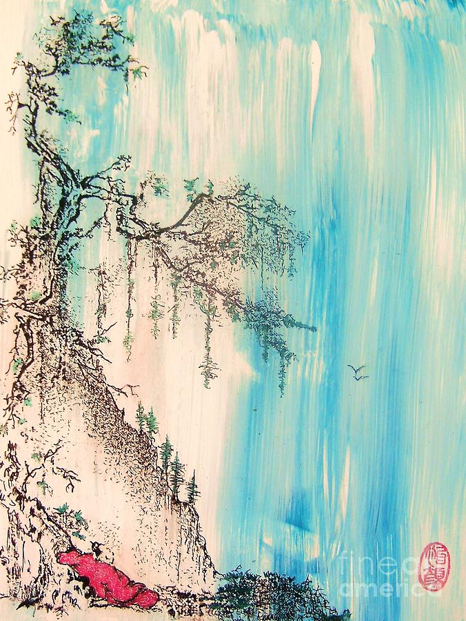 Pondering tranquility Painting by Thea Recuerdo