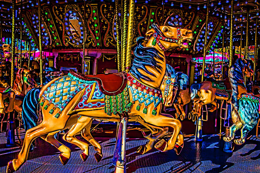 Poney Ride At The Fair Photograph by Garry Gay