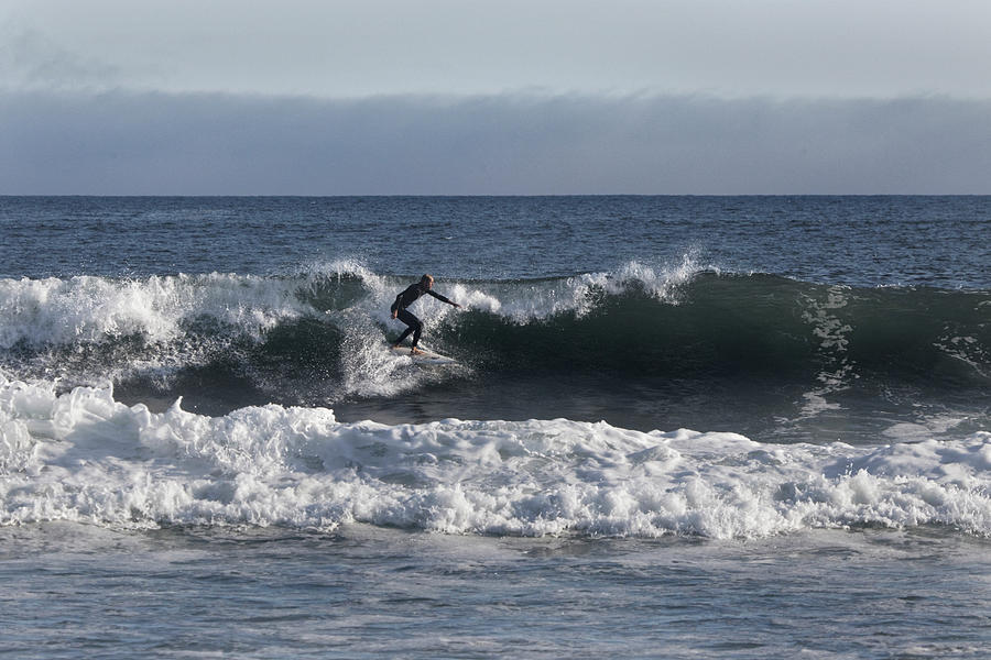 Ponquogue Surfer Photograph by Steve Gravano