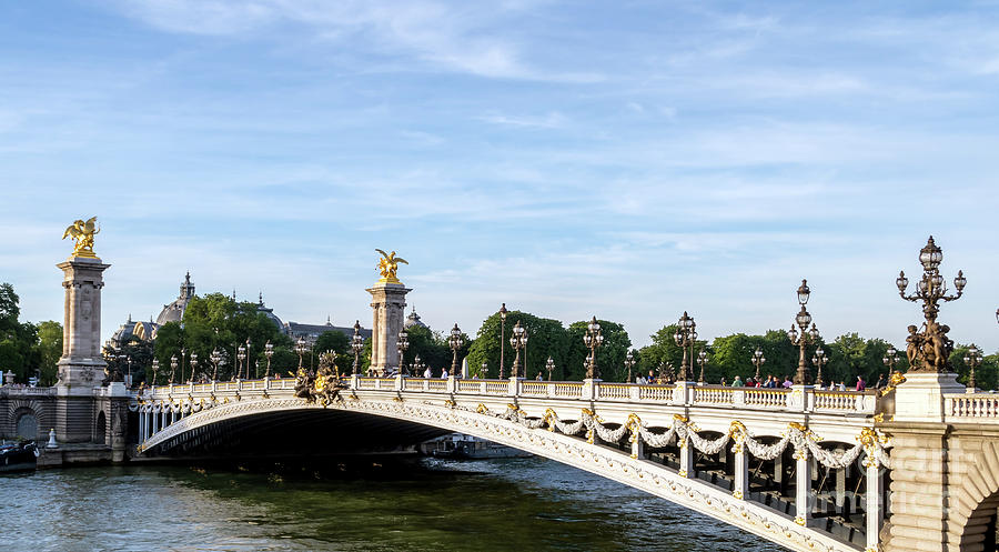 Paris Photograph - Pont Alexandre III on Seine River by Ulysse Pixel