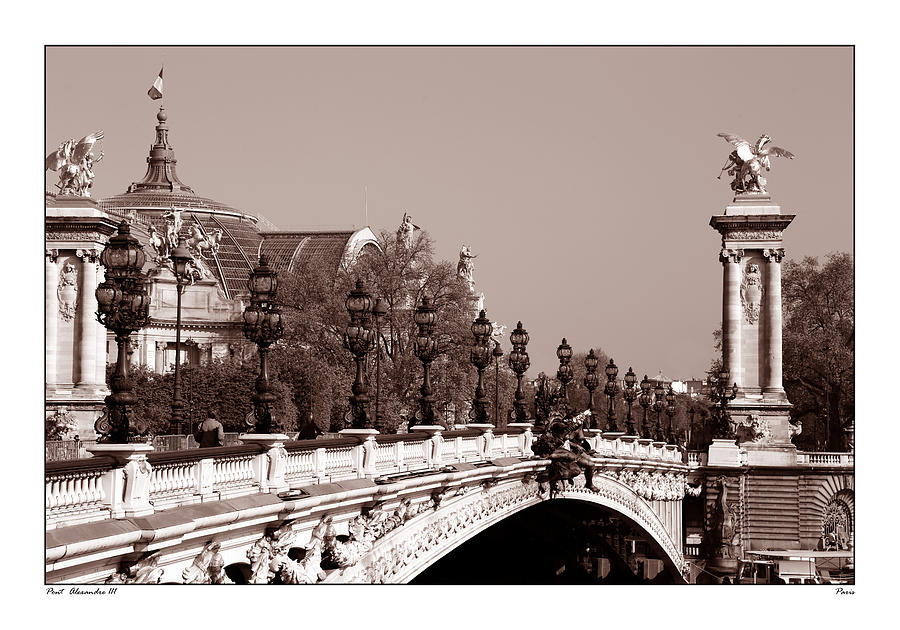 Pont Alexandre Paris 2c Photograph by Andrew Fare