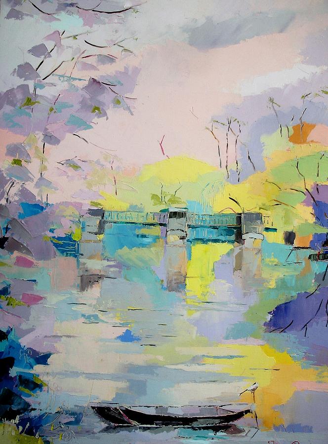 Bridge at Gue 79 Painting by Kim PARDON