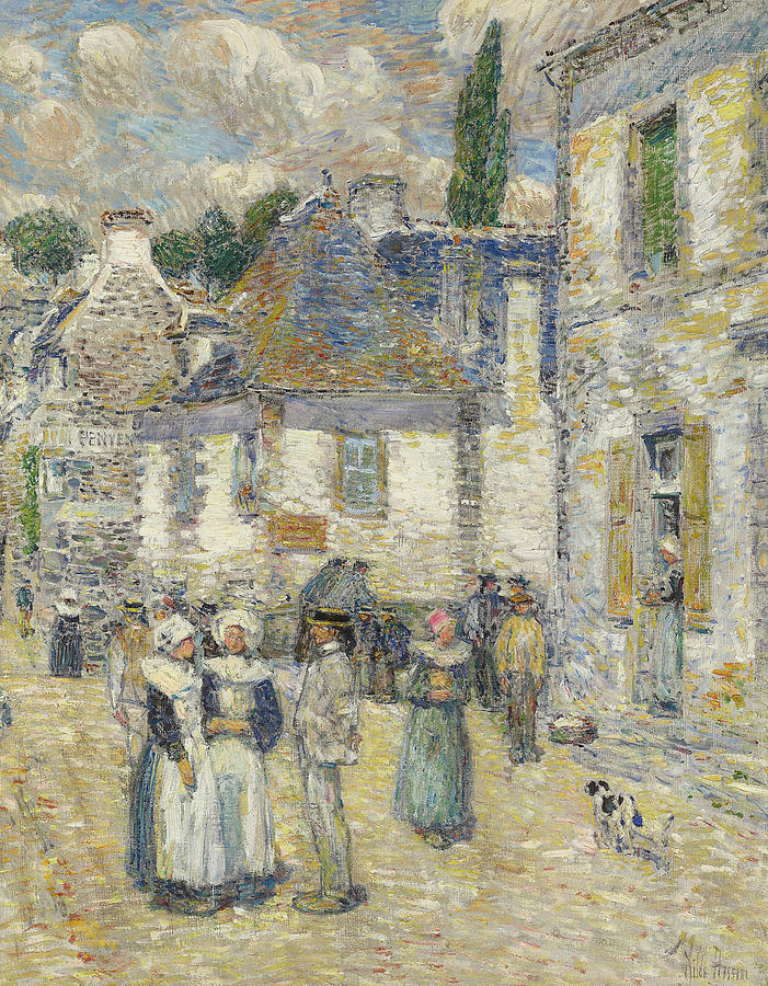 Pont-Aven Painting by Childe Hassam