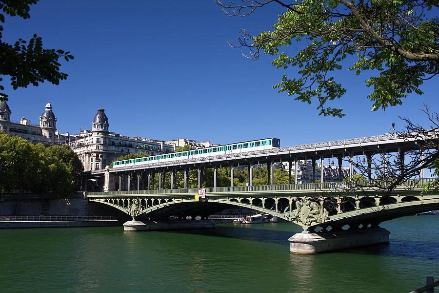 Pont de Bir Hakeim Paris Photograph by Sally Weigand