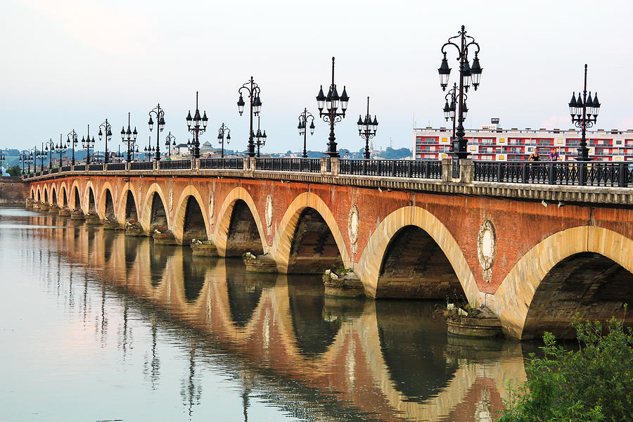 Ancient Photograph - Pont de pierre in Bordeaux - Aquitaine, France by Freepassenger By Ozzy CG Ancient Photograph - Pont de pierre in Bordeaux - Aquitaine, France by Freepassenger By Ozzy CG
