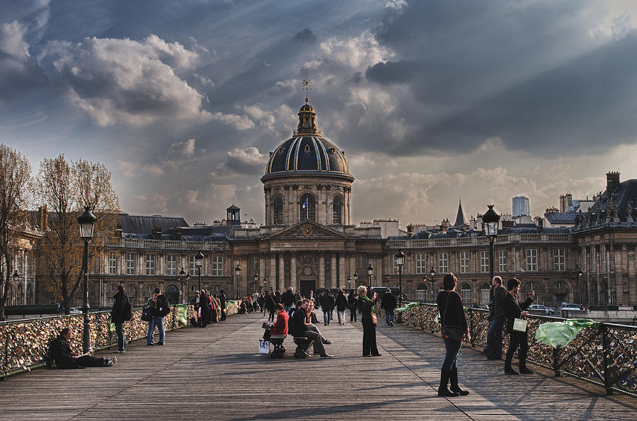 Pont des Arts and the Institut de France Photograph by Deborah Simpson ...