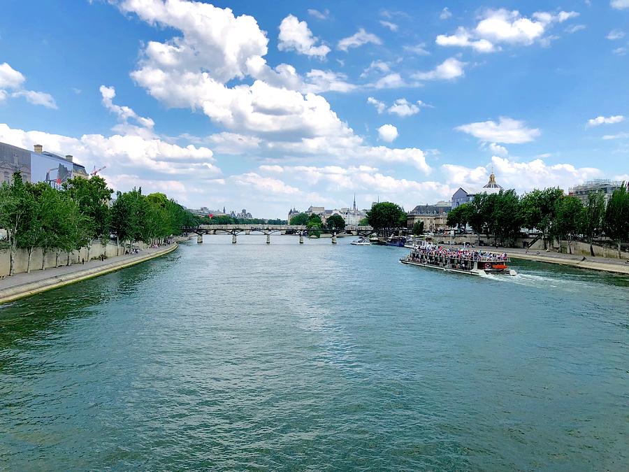 River Seine at Pont du Carrousel Photograph by Charles Kraus
