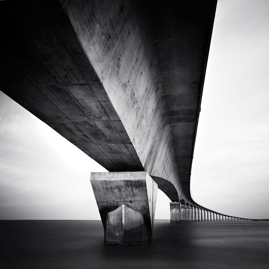 Architecture Photograph - Pont Ile de Re by Nina Papiorek