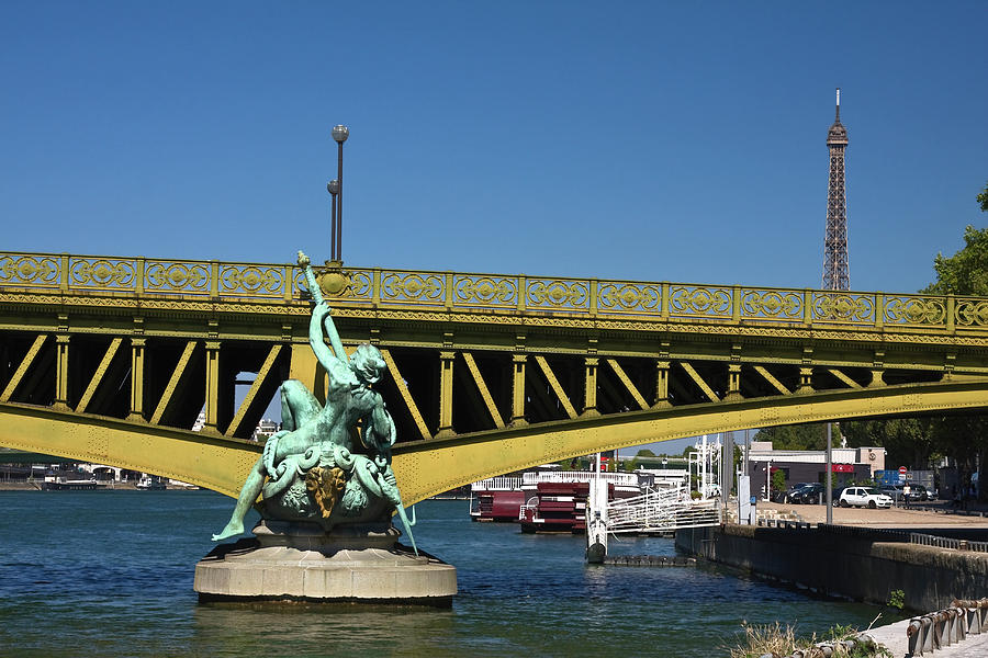 Pont Mirabeau Statue Photograph by Sally Weigand