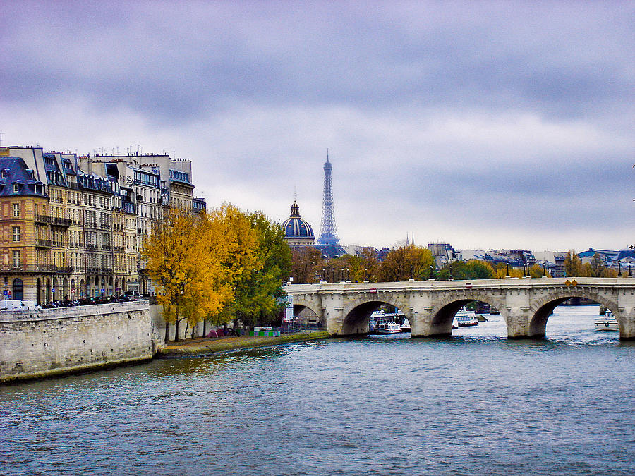 Pont Neuf View of Eiffel Tower Photograph by Robert Meyers-Lussier