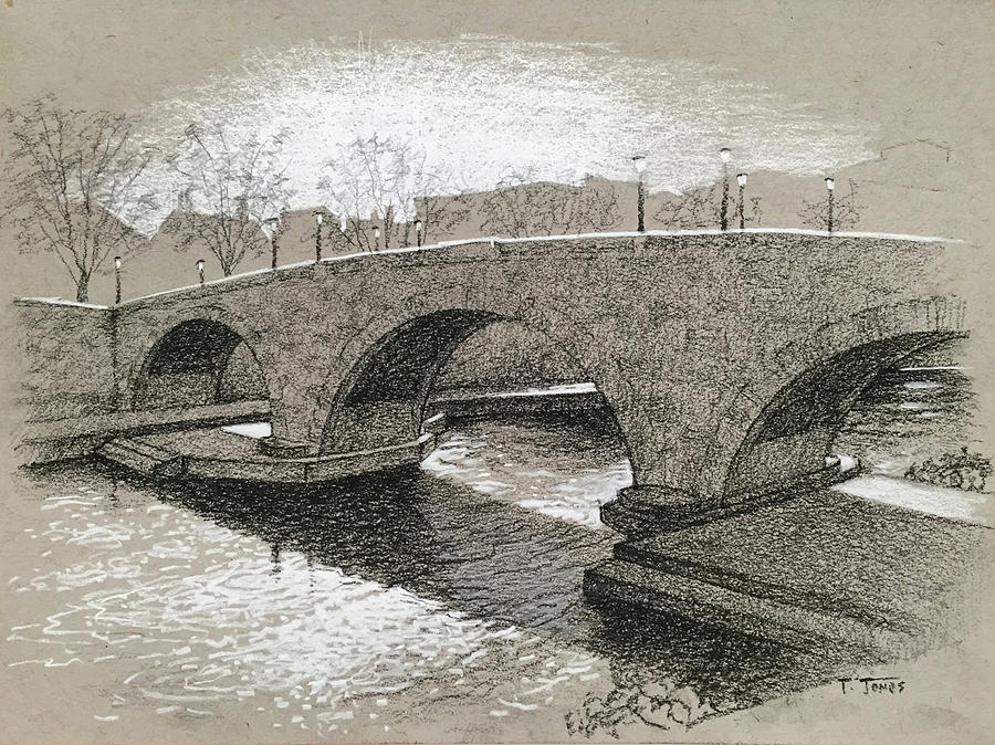 Ponte Cestio Drawing by Timothy Jones