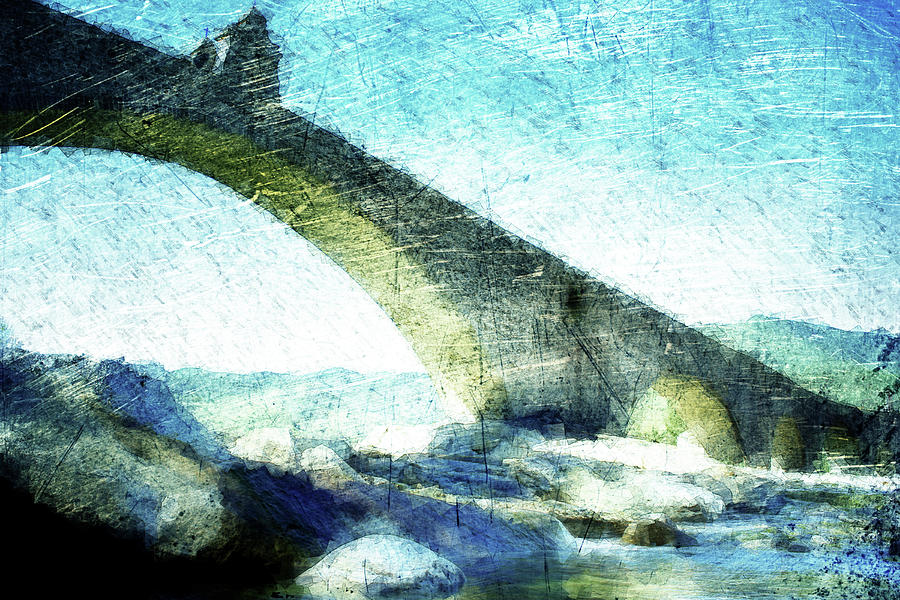 Ponte Gobbo Digital Art by Andrea Barbieri