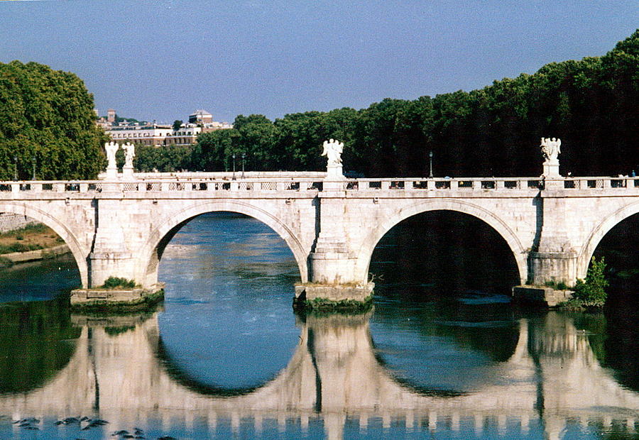 Ponte Sant Angelo Photograph Photograph by Kimberly Walker