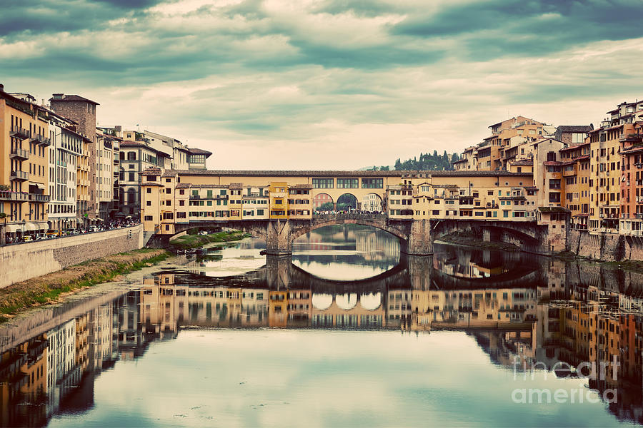Ponte Vecchio bridge in Florence, Italy Photograph by Michal Bednarek