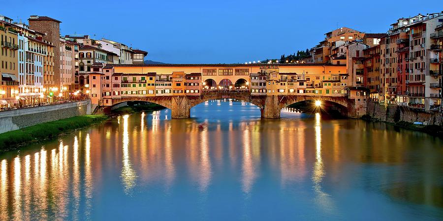 Ponte Vecchio Classic View Photograph by Frozen in Time Fine Art Photography