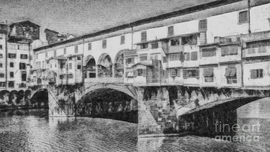 Ponte Vecchio Digital Art by Edward Fielding
