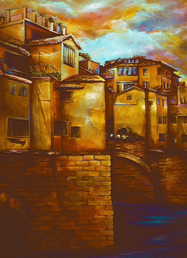 Ponte Vecchio, Firenze Painting