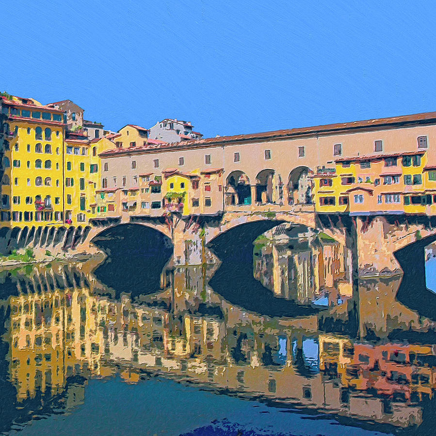 Ponte Vecchio Florence Painting by Dominic Piperata