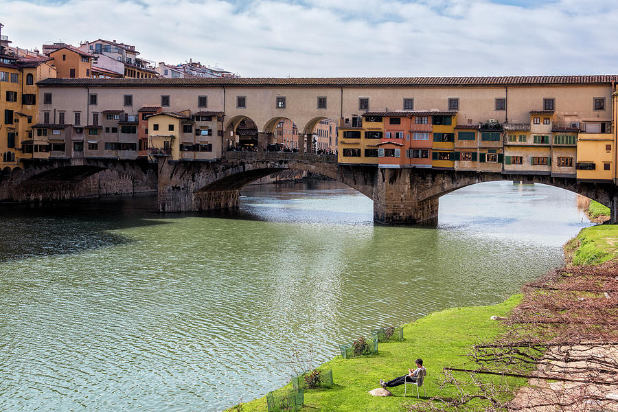 Bridge Photograph - Ponte Vecchio Florence Italy II by Joan Carroll