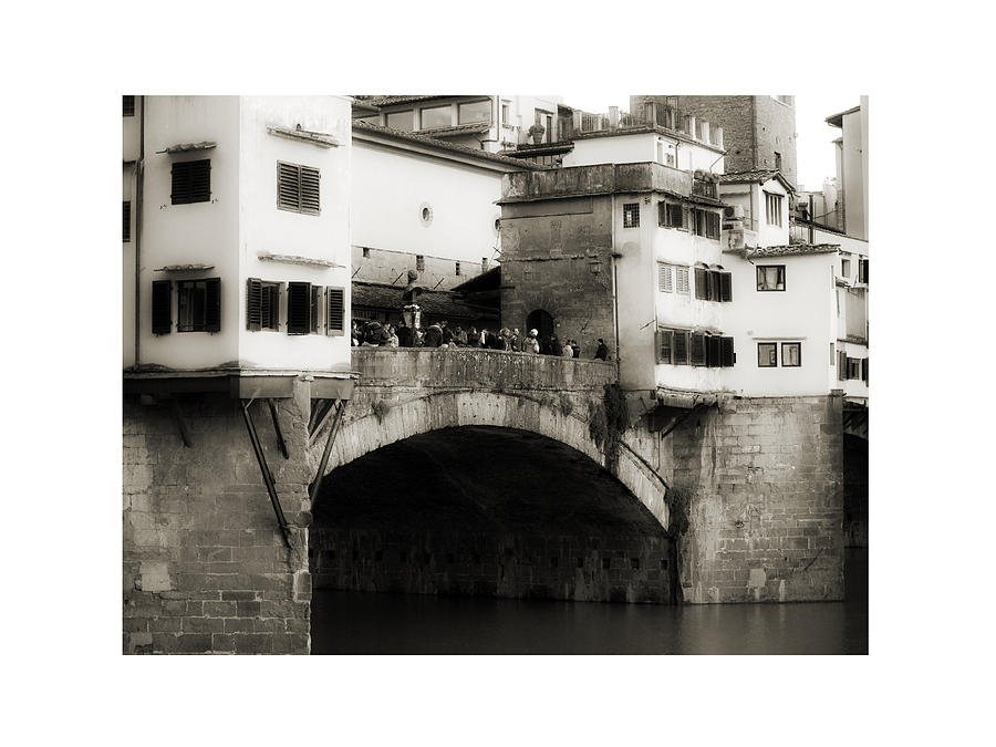 Firenze Photograph - Ponte Vecchio in Florence by Antonio Costa