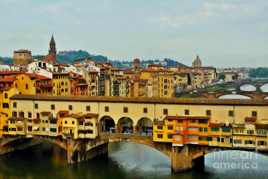Ponte Vecchio View Photograph by Patricia Strand