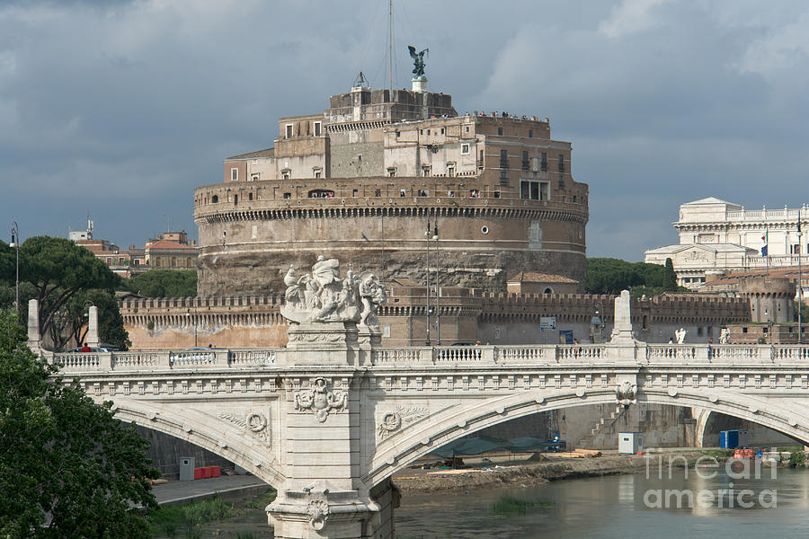 Castle Photograph - Ponte Vittorio e Castello by Fabrizio Ruggeri