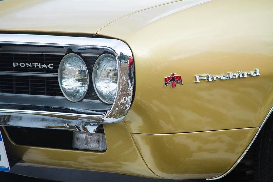 Pontiac Firebird Gold 1967 Photograph by James BO Insogna
