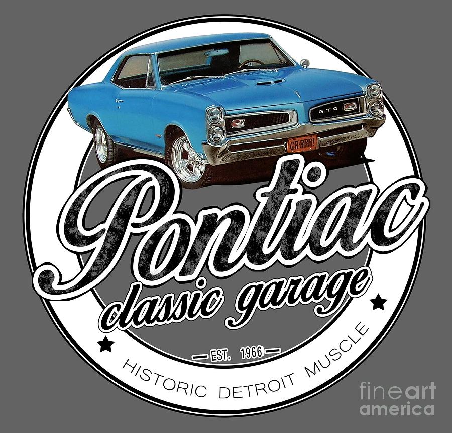 Detroit Digital Art - Pontiac Garage by Paul Kuras