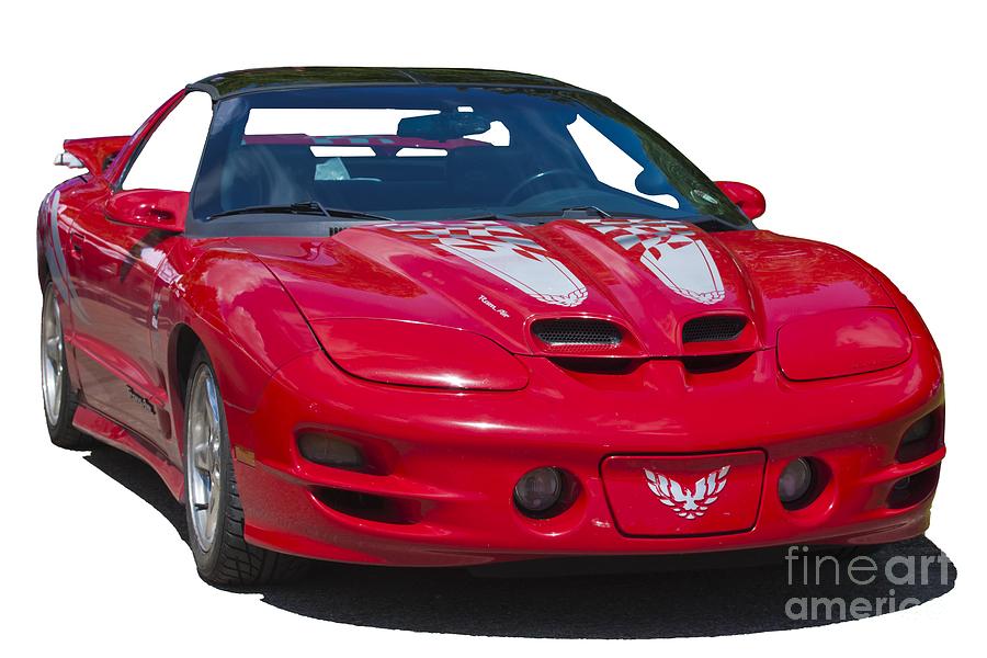 Pontiac Trans Am on Transparent background Photograph by Terri Waters