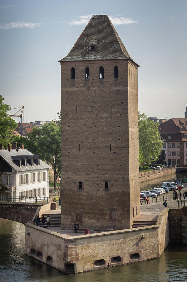 Bridge Photograph - Ponts Couverts Tower by Teresa Mucha