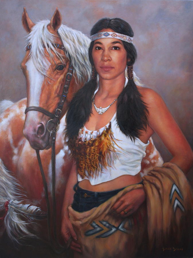 Horse Painting - Pony Maiden by Harvie Brown