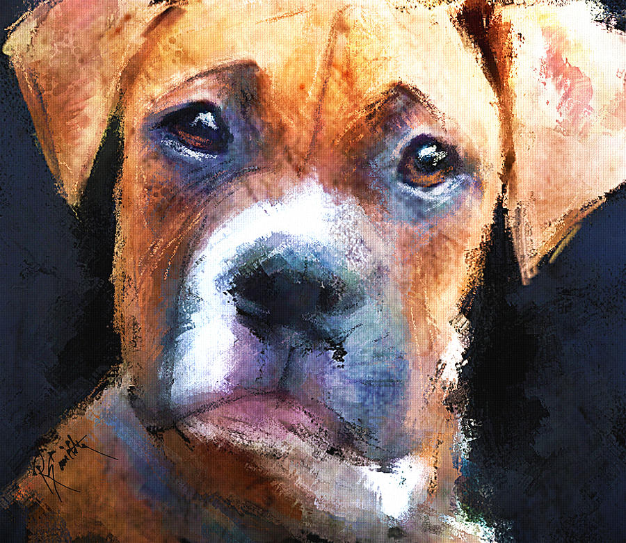 Pooch Painting by Rob Smiths