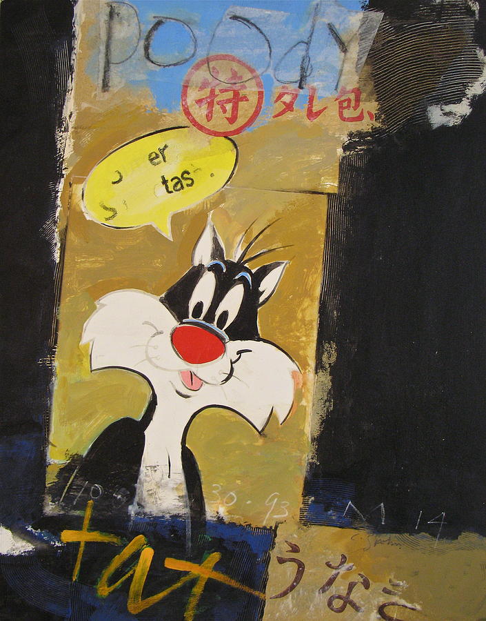 Poody Tat   -M- Painting by Cliff Spohn