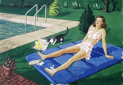 Pool Painting - Pool by Forrest Hibbits Pool Painting - Pool by Forrest Hibbits