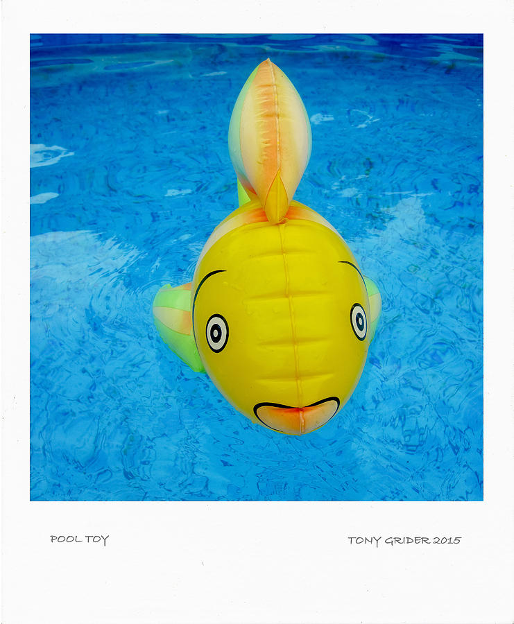 Pool Toy Polaroid Snapshot Transfer Photograph by Tony Grider
