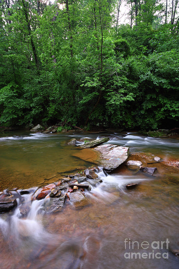 Pools and Rocks Patapsco River Maryland Photograph by James Brunker
