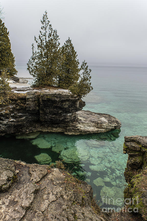 Pools Of Green Cave Point County Park Door County Wisconsin