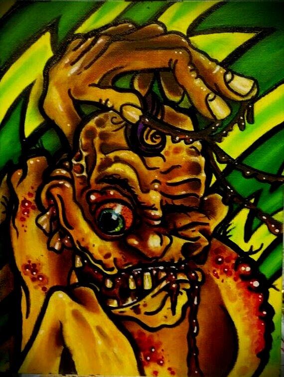 Poop Monster Painting by Ryan Almighty