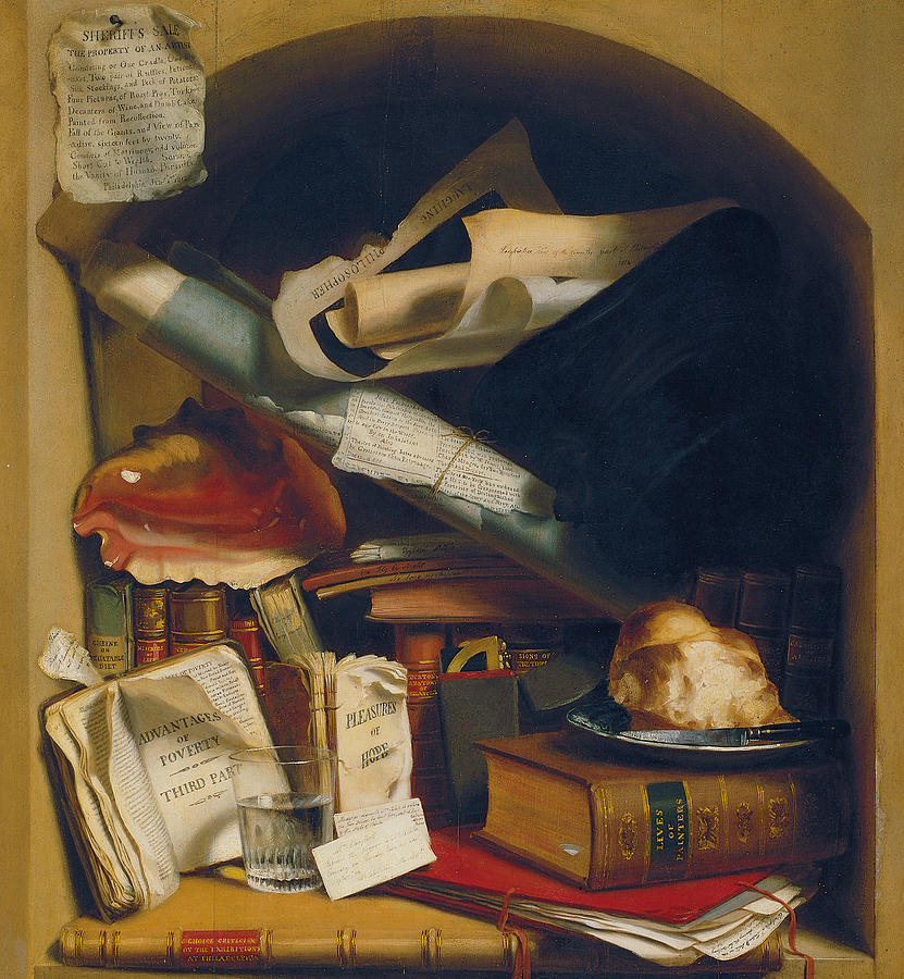 Charles Bird King Painting - Poor Artists Cupboard by Charles Bird King