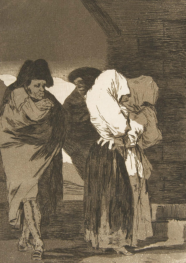 Poor little girls Relief by Francisco Goya
