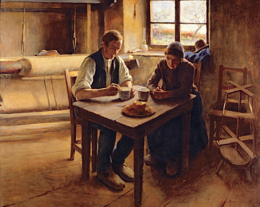 Bread Painting - Poor People  by Andre Collin
