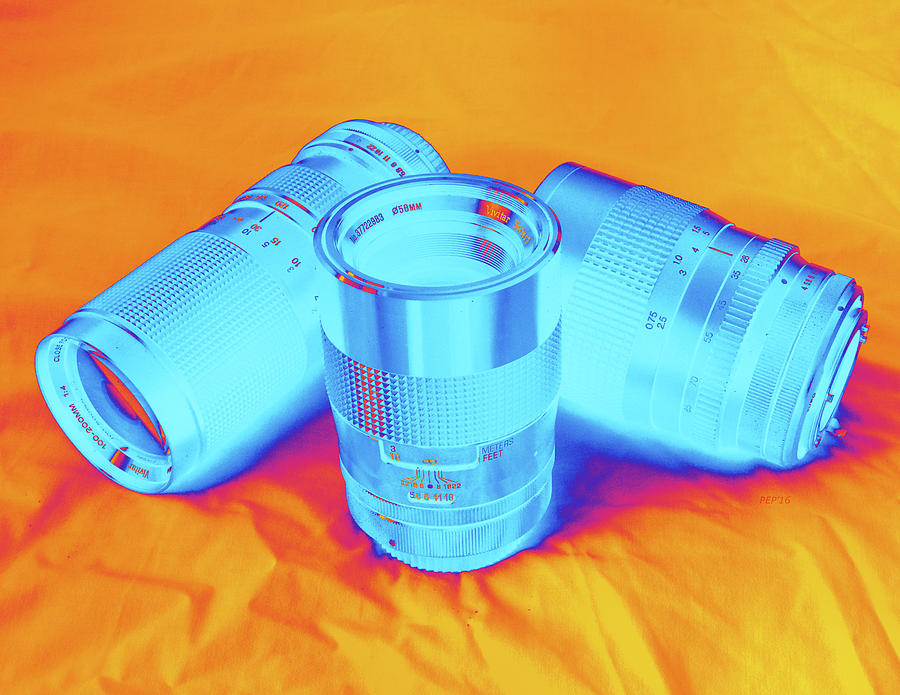 Pop Art Camera Lenses Photograph by Phil Perkins