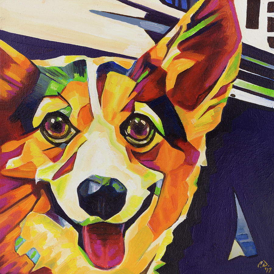 Pop Art Corgi Painting by Cameron Dixon - Fine Art America