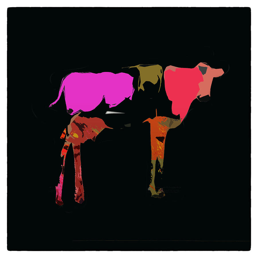 Pop Art Cow Photograph by James Bethanis