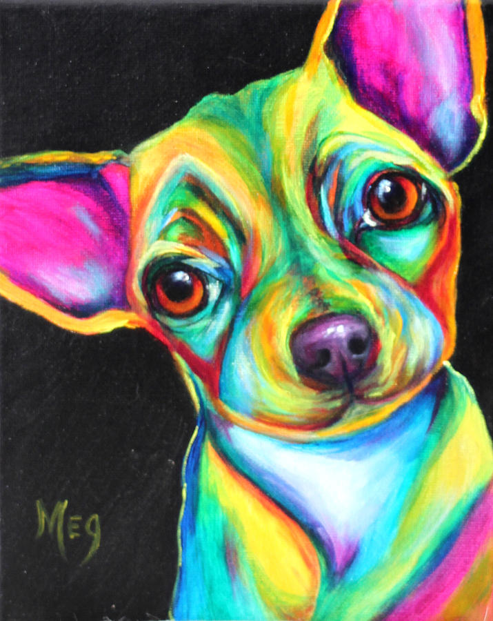 Pop Art Dog.7.12 Painting by Meg Keeling