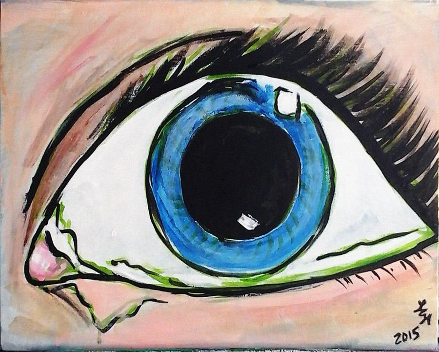 Pop Art Eye Painting by Loretta Nash