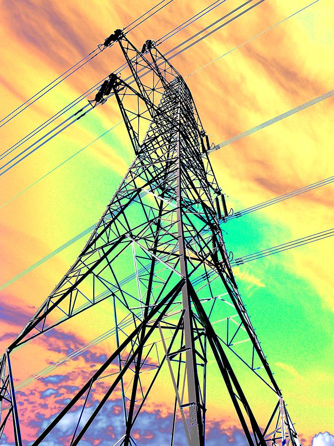 Pop Art Inspired Pylon Photograph by Danny Stallard - Fine Art America