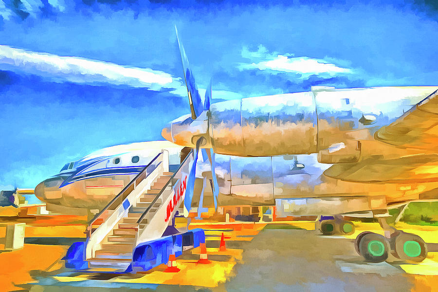 Pop Art Russian Airliner Mixed Media by David Pyatt