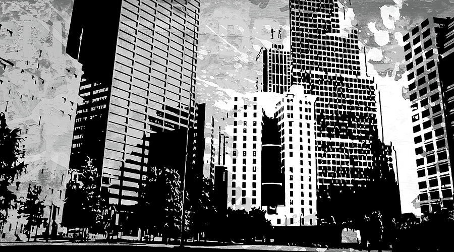 Skyscraper Digital Art - Pop City 27 by Melissa Smith
